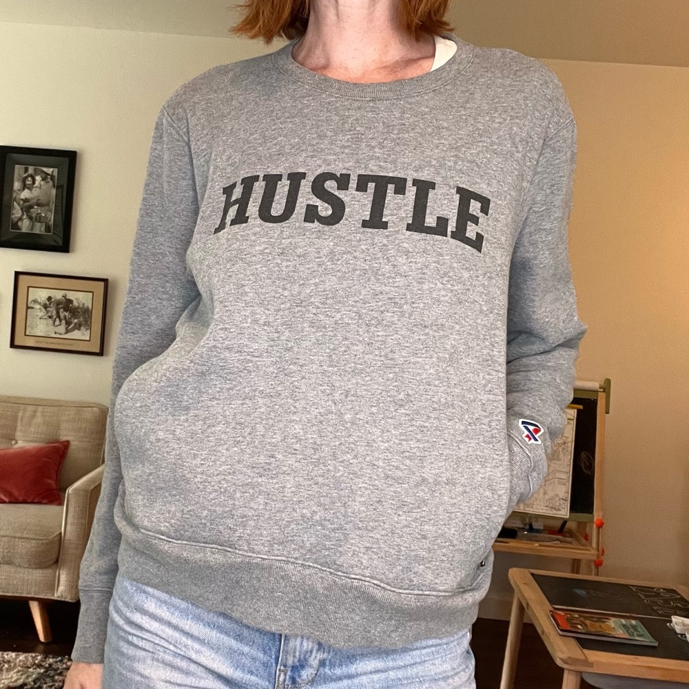 Men’s Four Laps Pocket “HUSTLE” Graphic Sweatshirt
